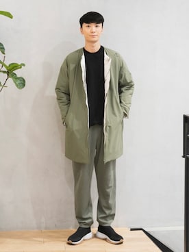 「Uiscel（ユイセル）のアイテム（ジャケット/アウター）」を使った、sakasaさん（メンズ・180cm）の冬コーディネート