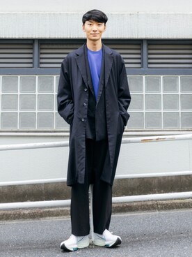 「秋トレンド2021」｜「アイテム（その他アウター）」を使った、sakasaさん（メンズ・180cm）の秋コーディネート