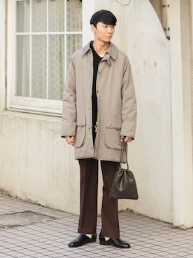 「SENSE OF PLACE by URBAN RESEARCH（センスオブプレイスバイアーバンリサーチ）のアイテム（スリッポン）」を使った、sakasaさん（メンズ・180cm）の冬コーディネート
