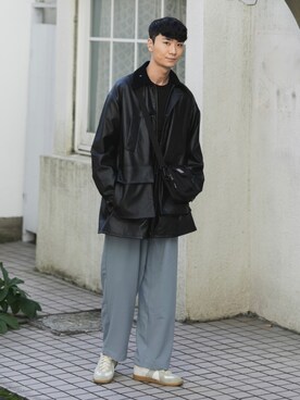 「ハンティングジャケット」｜「アイテム（その他）」を使った、sakasaさん（メンズ・180cm）の秋コーディネート