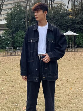 「SMELLY（スメリー）のアイテム（アクセサリー）」を使った、sakasaさん（メンズ・180cm）の冬コーディネート