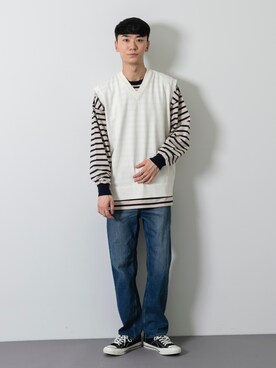 sakasaさん（メンズ・180cm）の春コーディネート