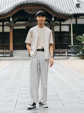 sakasaさん（メンズ・180cm）の夏コーディネート