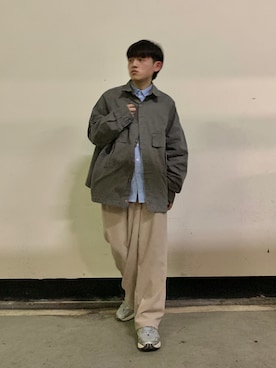 「Right-on（ライトオン）のアイテム（パンツ）」を使った、GRAYGRAYさん（メンズ・165cm）の春コーディネート