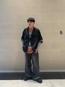 「BEN DAVIS（ベンデイビス）のアイテム（トップス）」を使った、GRAYGRAYさん（メンズ・165cm）の秋コーディネート
