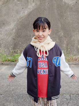 「Right-on（ライトオン）のアイテム（スウェット）」を使った、risa.ronoさん（レディース・158cm）の秋コーディネート