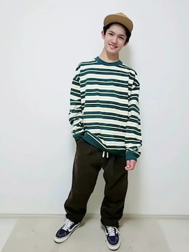 「BACK NUMBER（バックナンバー）のアイテム（キャップ）」を使った、risa.ronoさん（レディース・158cm）の冬コーディネート