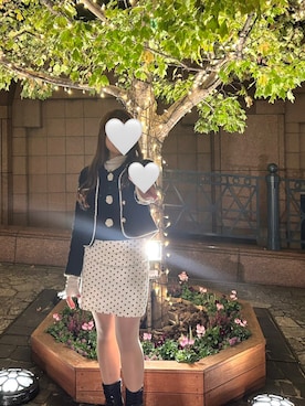 「LAC-VERT（ラック・ヴェール）のアイテム」を使った、ぽぽさん（レディース・152cm）の冬コーディネート