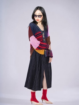 「Vivienne Westwood（ヴィヴィアンウエストウッド）のアイテム（トップス、その他）」を使った、Sayakaさん（レディース・169cm）の春コーディネート