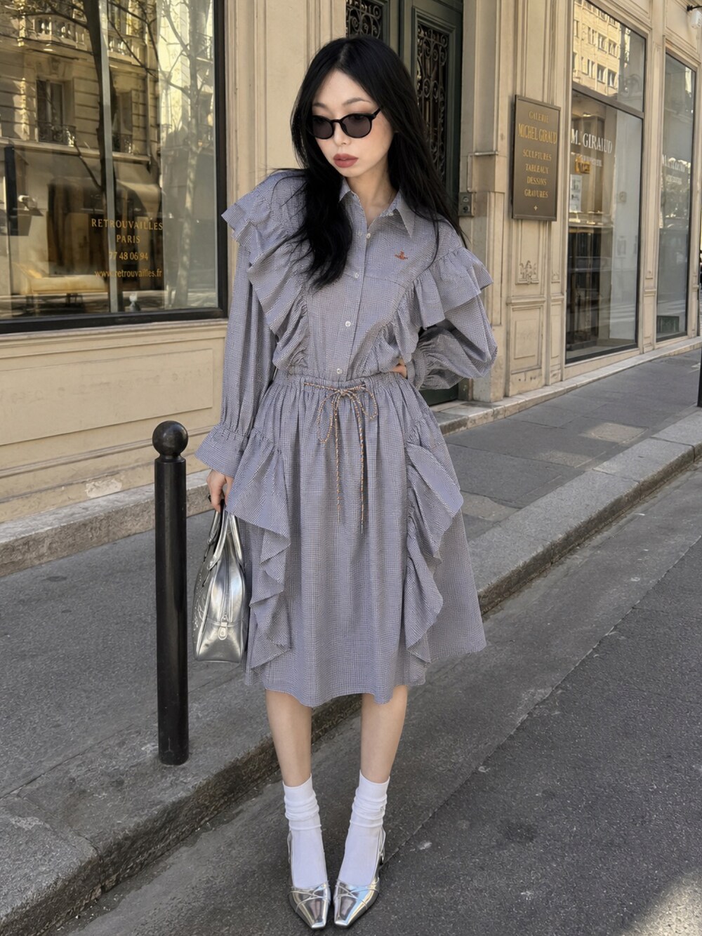 Vivienne Westwoodのスカート（ブルー系）を使った人気ファッション