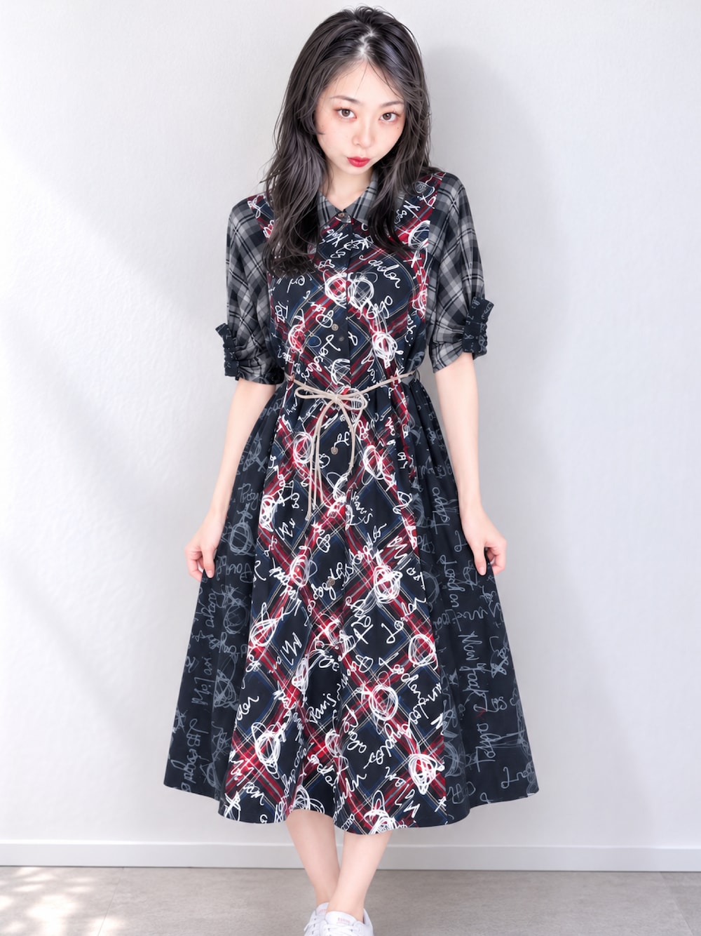 Vivienne Westwoodのワンピース（ブルー系）を使った人気ファッション
