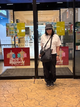 「アイテム（ネックレス）」を使った、Sayakaさん（レディース・169cm）の夏コーディネート