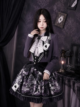 「belchic_shopのアイテム（トップス、ブラック系）」を使った、Sayakaさん（レディース・169cm）の春コーディネート
