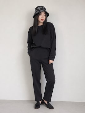 「Vivienne Westwood（ヴィヴィアンウエストウッド）のアイテム（帽子、ブラック系）」を使った、Sayakaさん（レディース・169cm）の春コーディネート
