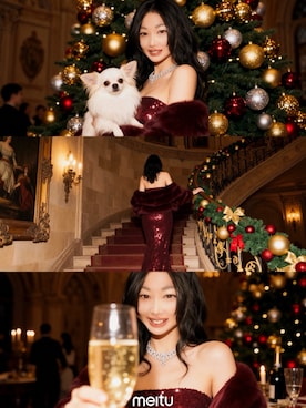 「アイテム（ドレス）」を使った、Sayaka(さやか)さん（レディース・169cm）の冬コーディネート