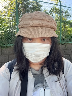 「Vivienne Westwood（ヴィヴィアンウエストウッド）のアイテム（帽子、ベージュ系）」を使った、Sayakaさん（レディース・169cm）の夏コーディネート