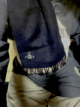 「アイテム（マフラー）」を使った、Sayakaさん（レディース・169cm）の秋コーディネート