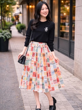 Vivienne Westwoodのスカートを使った人気ファッションコーディネート