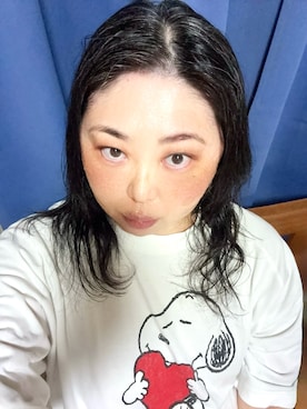 「GU アンダーカバーのアイテム（Tシャツ/カットソー、ホワイト系）」を使った、Sayakaさん（レディース・169cm）の夏コーディネート