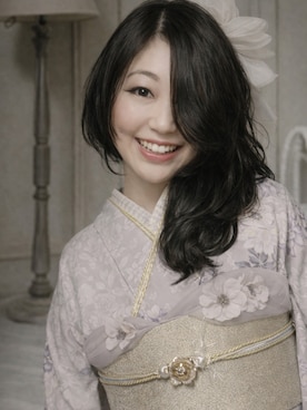 「アイテム（水着/着物・浴衣）」を使った、Sayaka(さやか)さん（レディース・169cm）の冬コーディネート