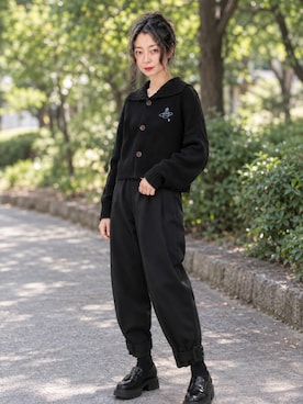 「Vivienne Westwood MAN（ヴィヴィアンウエストウッドマン）のアイテム（パンツ、ブラック系）」を使った、Sayakaさん（レディース・169cm）の夏コーディネート
