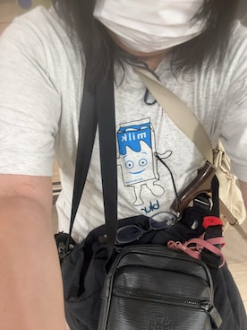 「アイテム（メガネ）」を使った、Sayakaさん（レディース・169cm）の夏コーディネート