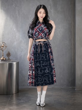 Vivienne Westwood（ヴィヴィアンウエストウッド）の「MA-1ﾚｸﾀﾝｸﾞﾙｽｶｰﾄ