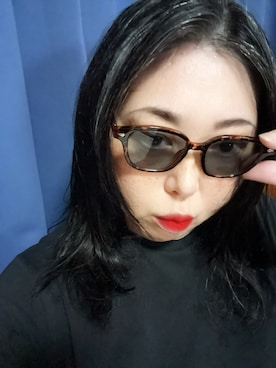 「UNIQLO（ユニクロ）のアイテム（ワンピース、ブラック系）」を使った、Sayakaさん（レディース・169cm）の夏コーディネート