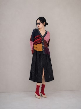 Vivienne Westwoodのスカートを使った人気ファッションコーディネート
