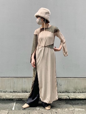 「MARTE（マルテ）のアイテム」を使った、ORIÉNT MILLINERYさん（レディース・158cm）の冬コーディネート