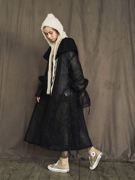 「フード」｜ORIÉNT MILLINERYさん（レディース・168cm）の秋コーディネート