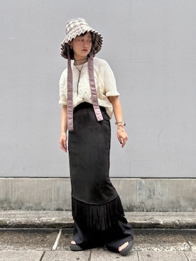 ORIÉNT MILLINERYさん（レディース・158cm）の夏コーディネート