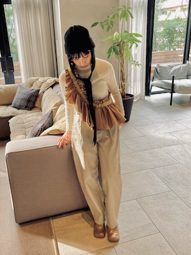 「ゆるカジ」｜ORIÉNT MILLINERYさん（レディース・158cm）の冬コーディネート
