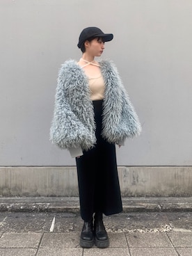 「ORIENT MILLINERY（オリエント ミリナリー）のアイテム」を使った、ORIÉNT MILLINERYさん（レディース・152cm）の冬コーディネート
