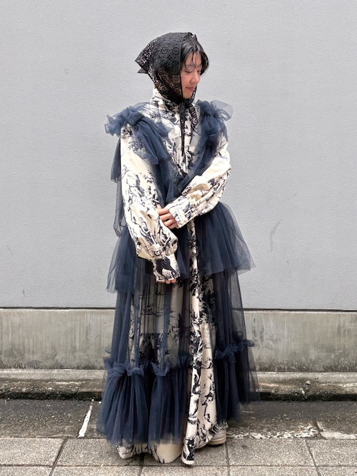 ORIENT MILLINERY SHKA ヴィンテージネグリジェ風ドレス ORIENT MILLINERY ワンピース SHKA「シッカ」ヴィンテージネグリジェ風