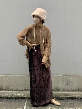 ORIÉNT MILLINERYさん（レディース・158cm）の冬コーディネート