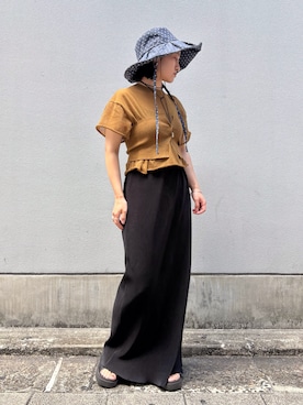 「UVケア」｜ORIÉNT MILLINERYさん（レディース・158cm）の夏コーディネート