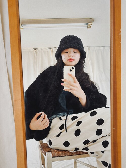 COCON【ｺｺﾝ】エコファー 2WAY バルーンアームボレロ（その他アウター  