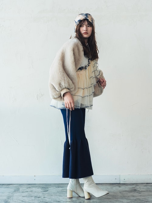 COCON【ｺｺﾝ】エコファー 2WAY バルーンアームボレロ（その他アウター  