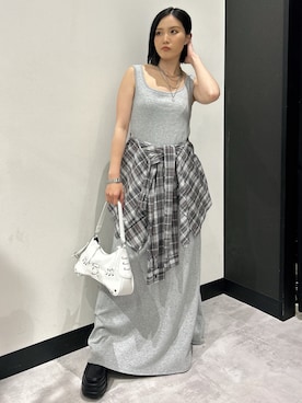 「ANAP（アナップ）のアイテム」を使った、Amikaさん（レディース・150cm）の夏コーディネート