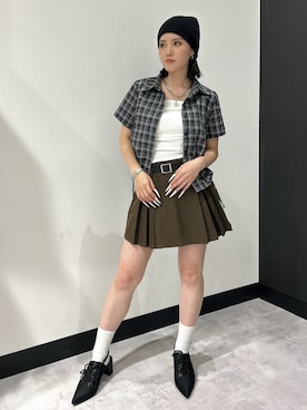「アイテム（キャミソール）」を使った、Amikaさん（レディース・150cm）の夏コーディネート