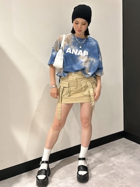 「アイテム（ハンドバッグ）」を使った、Amikaさん（レディース・150cm）の夏コーディネート