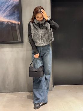 「アイテム（ハンドバッグ）」を使った、myu0425さん（レディース・163cm）の秋コーディネート