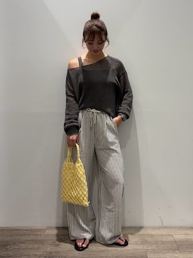 「COLONY 2139（コロニートゥーワンスリーナイン）のアイテム（パンツ）」を使った、myu0425さん（レディース・163cm）の春コーディネート