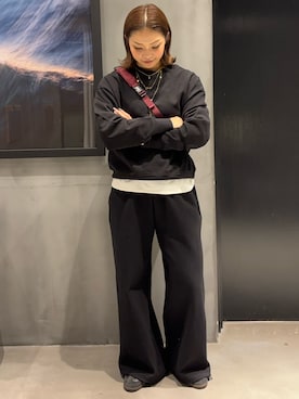 「アイテム（ボディバッグ/ウエストポーチ）」を使った、myu0425さん（レディース・163cm）の秋コーディネート