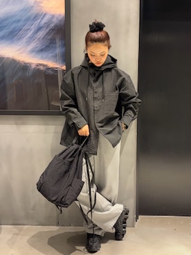 「アイテム（スウェットパンツ）」を使った、myu0425さん（骨格ウェーブ・レディース・163cm）の秋コーディネート