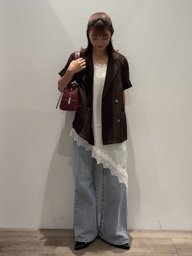 「COLONY 2139（コロニートゥーワンスリーナイン）のアイテム（バッグ）」を使った、myu0425さん（レディース・163cm）の夏コーディネート