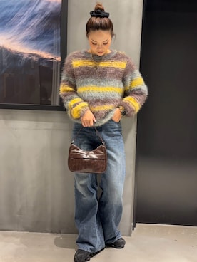 「アイテム（ハンドバッグ）」を使った、myu0425さん（レディース・163cm）の秋コーディネート