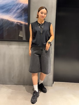 「アイテム（パンツ）」を使った、myu0425さん（レディース・163cm）の夏コーディネート