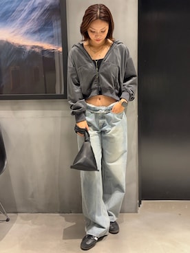 「アイテム（ハンドバッグ）」を使った、myu0425さん（レディース・163cm）の秋コーディネート